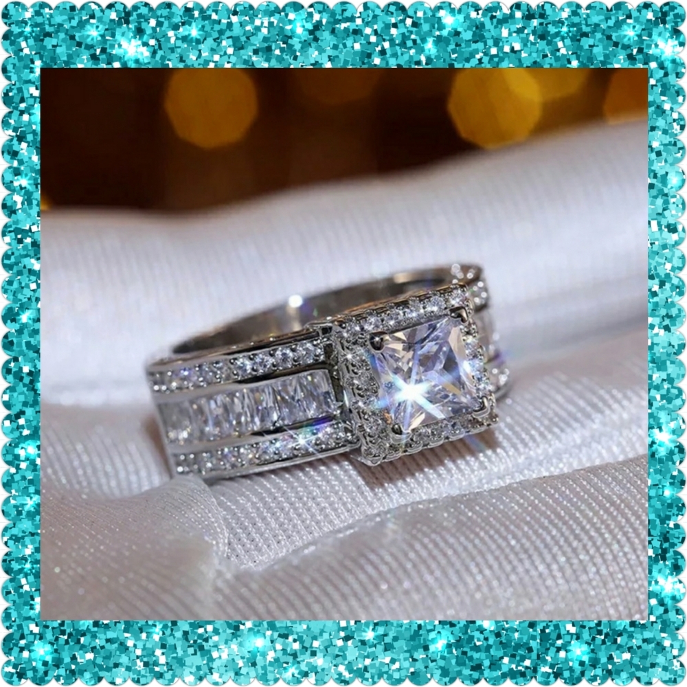💕💕JUST IN💕💕14K White Gold Filled Sapphire - Picture 2 of 5